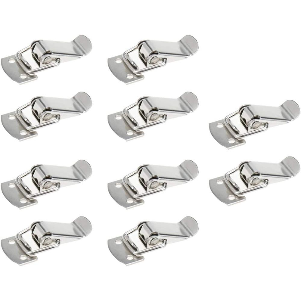rannb Toggle Latch Mini Size Stainless Steel Latch Catches Clamp for Toolbox, Cases, Chests - Pack of 10