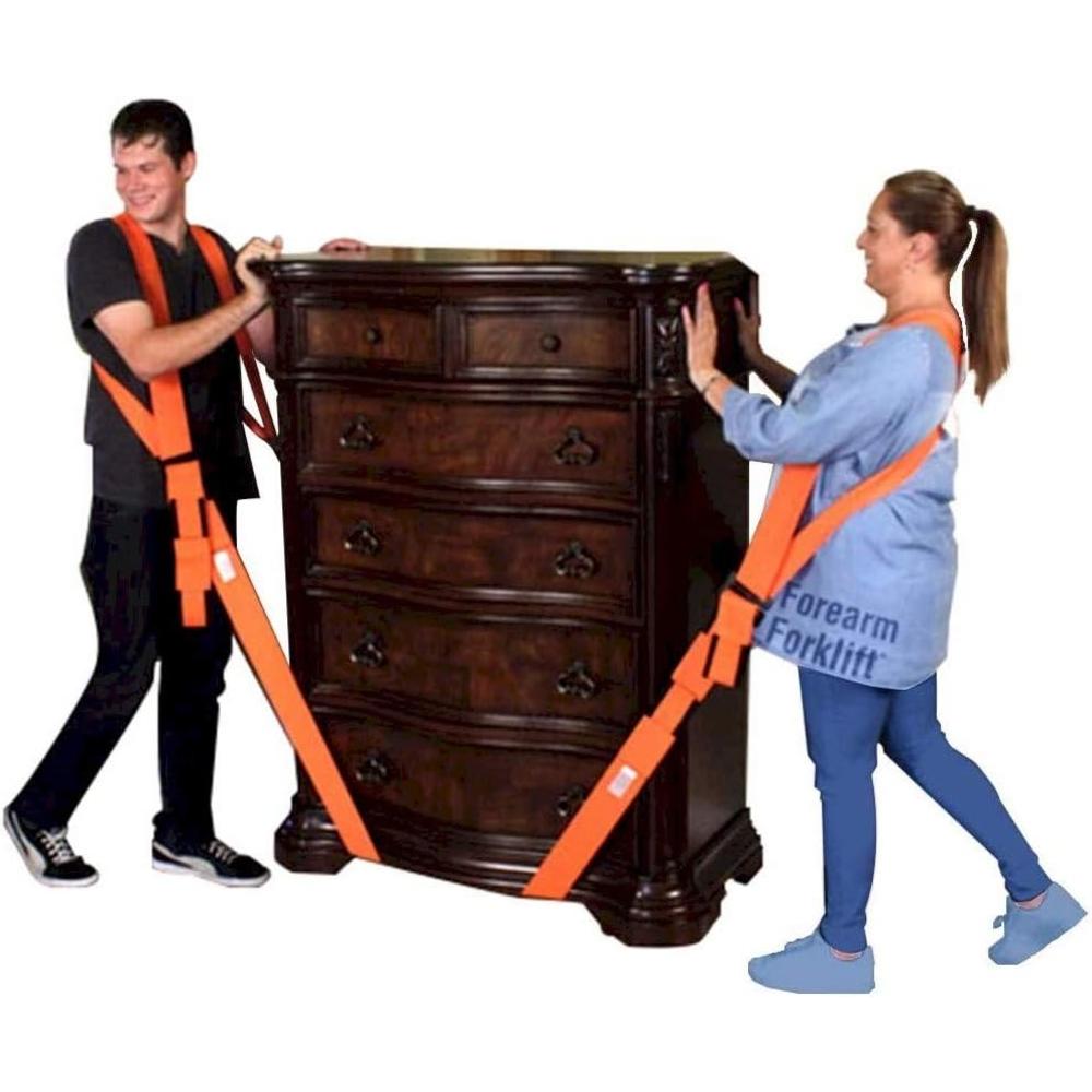A.A.C. Forearm Forklift, Inc Forearm Forklift 2-Person Shoulder Harness and Moving Straps System, Lift Furniture, Appliances, or Item up to 800 lbs. Safe an