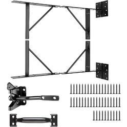 NaGaWood Anti Sag Gate Kit with Gate Latch and Gate Handle - Gate Corner Bracket with Gate Hinges Heavy Duty for Wooden Fences-No Sag Ga