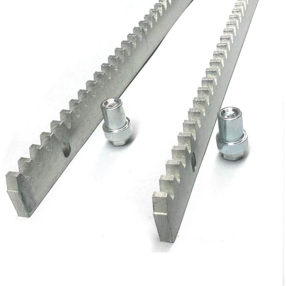 YILIKISS 4pcs Heavy Duty Steel Gear Rack Sliding Gate Opener Teeth Track Gate 0perator Total 13Ft/4M for Slide Door Operators Sliding Ga