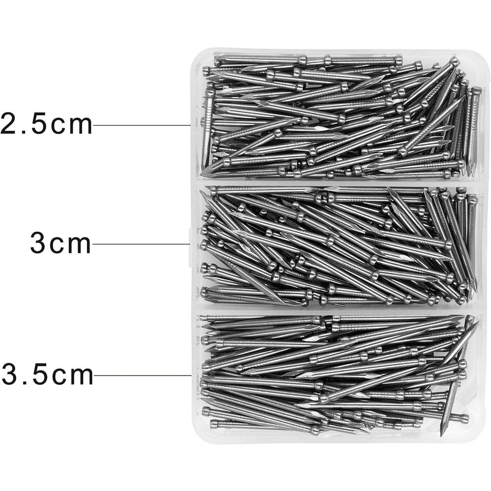 OMOTOOL Finishing Nails Assortment Kit (280 pcs), Concrete Steel Nails for  baseboard and Woodworking, Suit for