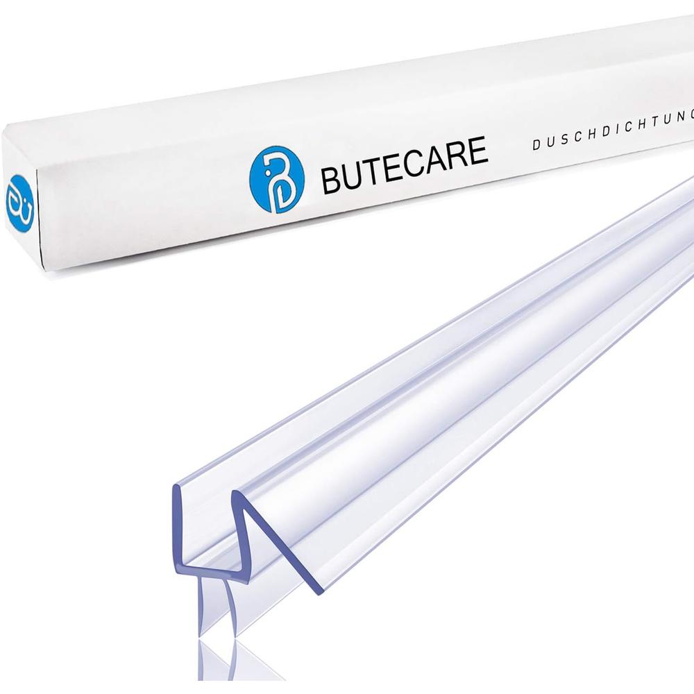 Butecare 2-Pack  Frameless Shower Door Bottom Seal &#226;&#128;&#147; Stop Shower Leaks and Create a Water Barrier (3/8&