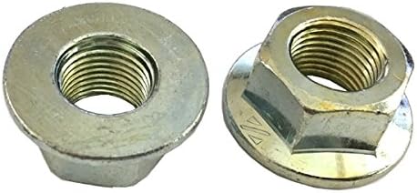 Clipsandfasteners Inc 5 M16-1.5 Hexagon Flange Nut - Non-Serrated Class 10 Zinc DIN 6923 / ISO 4161