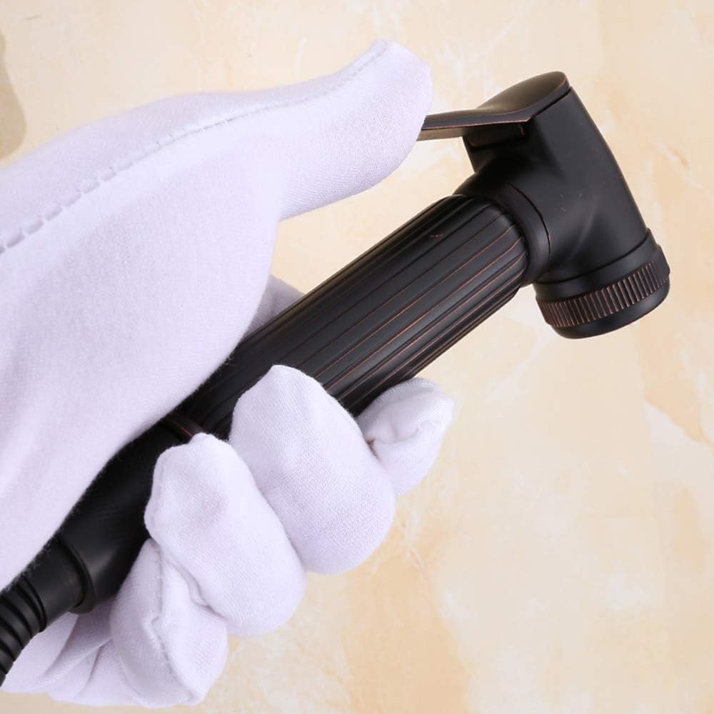 Bidet faucets GLYYR Bidet Sprayer for Toilet Brass Cloth Diaper Washer Set Wall Mounted Hand Held Bidet Spray Kit with Shower Hose, Cold Wate