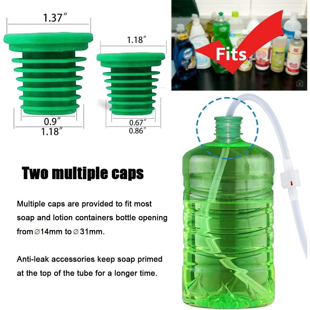 SonTiy Soap Dispenser Extension Tube Kit With Check Valve 47 Under sontiy-soap-dispenser-extension-tube-kit-with-check-valve-47-under