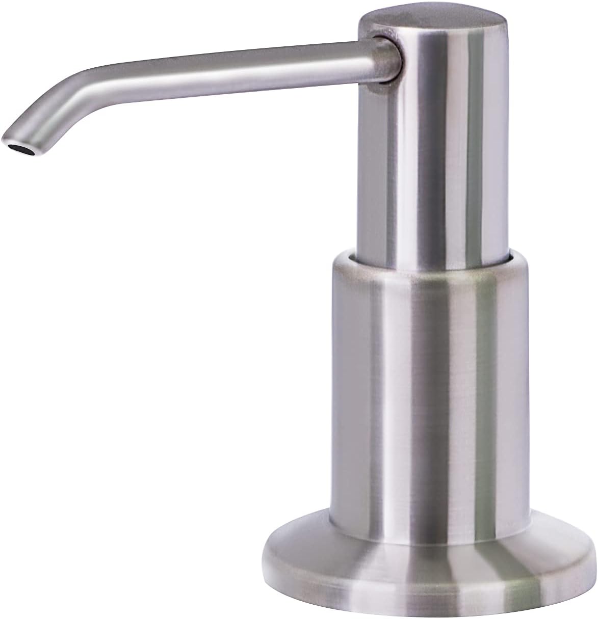 PlumBoss E1000 Built in Soap Dispenser for Kitchen Sink Multipurpose Stainless Steel Pump with 500mL Bottle for Dish Lotion, and Hand Sa