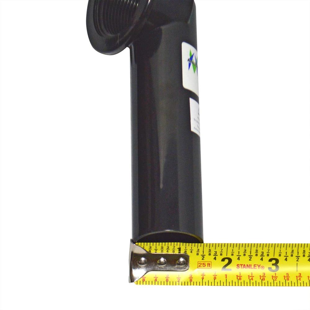 Avalon Bathtub Drain Waste and Overflow Shoe Pipe Repair Kit, 1-1/2 Inch Diameter, Black ABS
