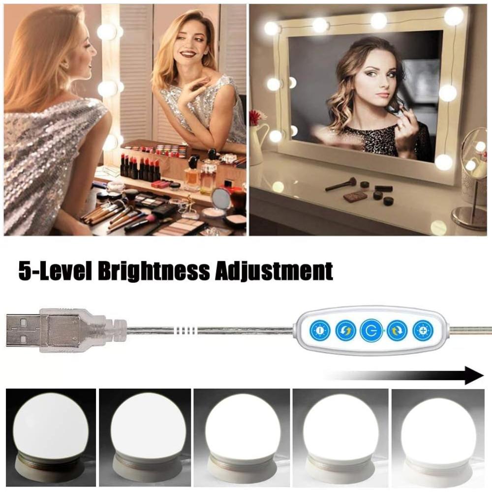 Assemer Led Vanity Mirror Lights Kit with Dimmable Light Bulbs,Vanity Lights for Makeup Vanity Table Dressing Room