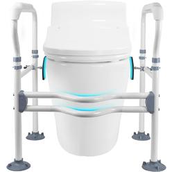 Winztsi Toilet Safety Rails, Bathroom Safety Frame for Elderly, Pregnant, Disabled, Adjustable Height
