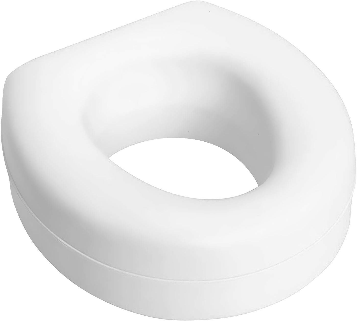 Generic HealthSmart Raised Toilet Seat Riser That Fits Most Standard Bowls for Enhanced Comfort and Elevation with Slip Resistant Pads,