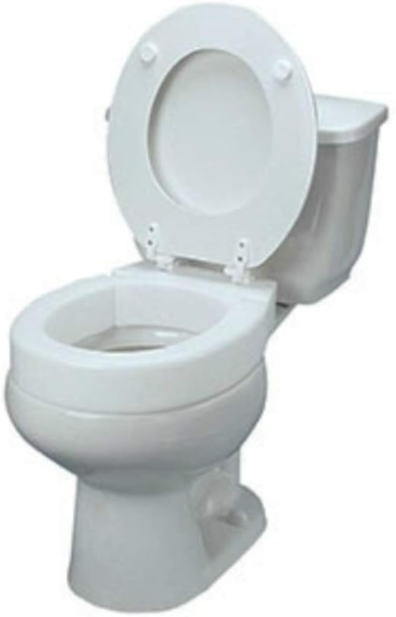 SP Ableware Maddak Maddak 72571-1005 Ableware Hinged Elevated Toilet Seat, Elongated, white