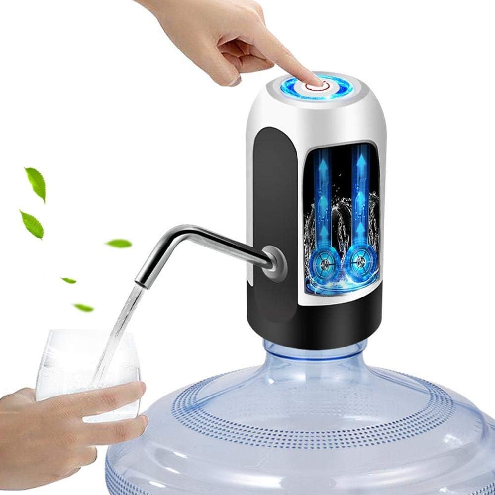 SwetLao Electric Drinking Water Bottle Pump, USB Charging Automatic Drinking Water Dispenser, 5 Gallon Water Pump Dispenser, Portable W