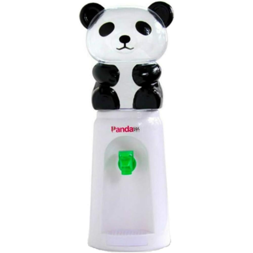 7UYUU Panda Water Dispenser, 2.5 Liters Mini Bottled Cooler Drinking Stand for Office Desk, Room Table, Kitchen Counter - White