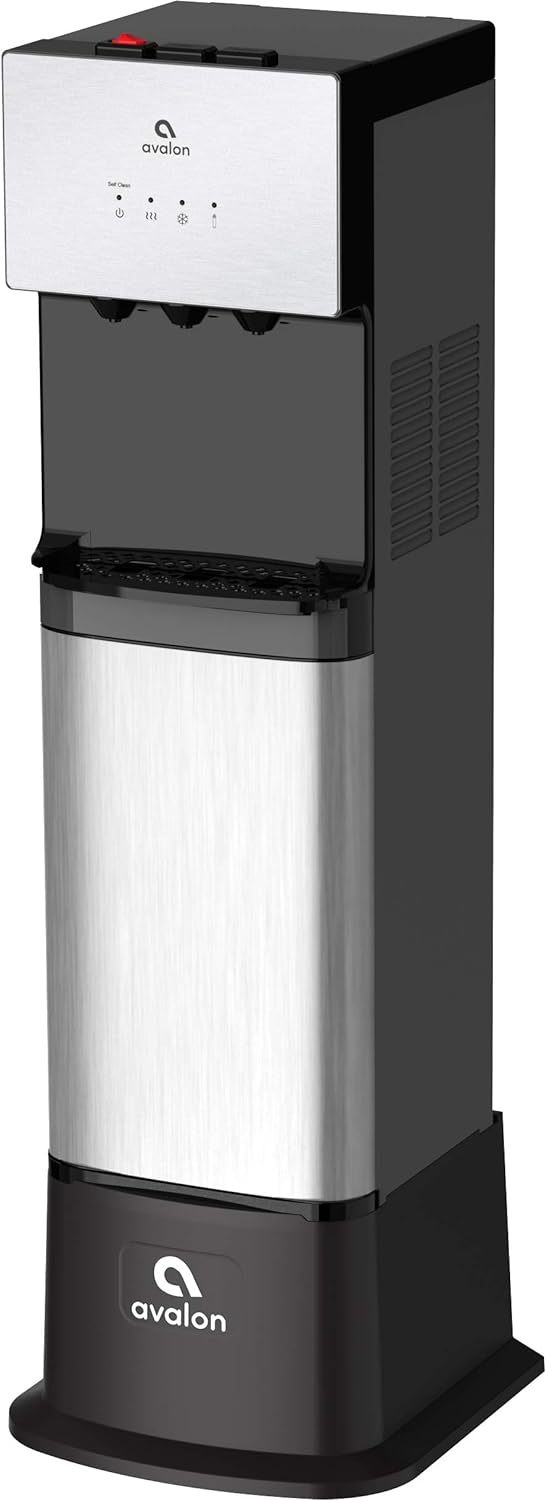 Avalon Water Cooler Dispenser Base, Pedestal Height Extender for Bottom Loading and Bottleless Models, BASE-BLK