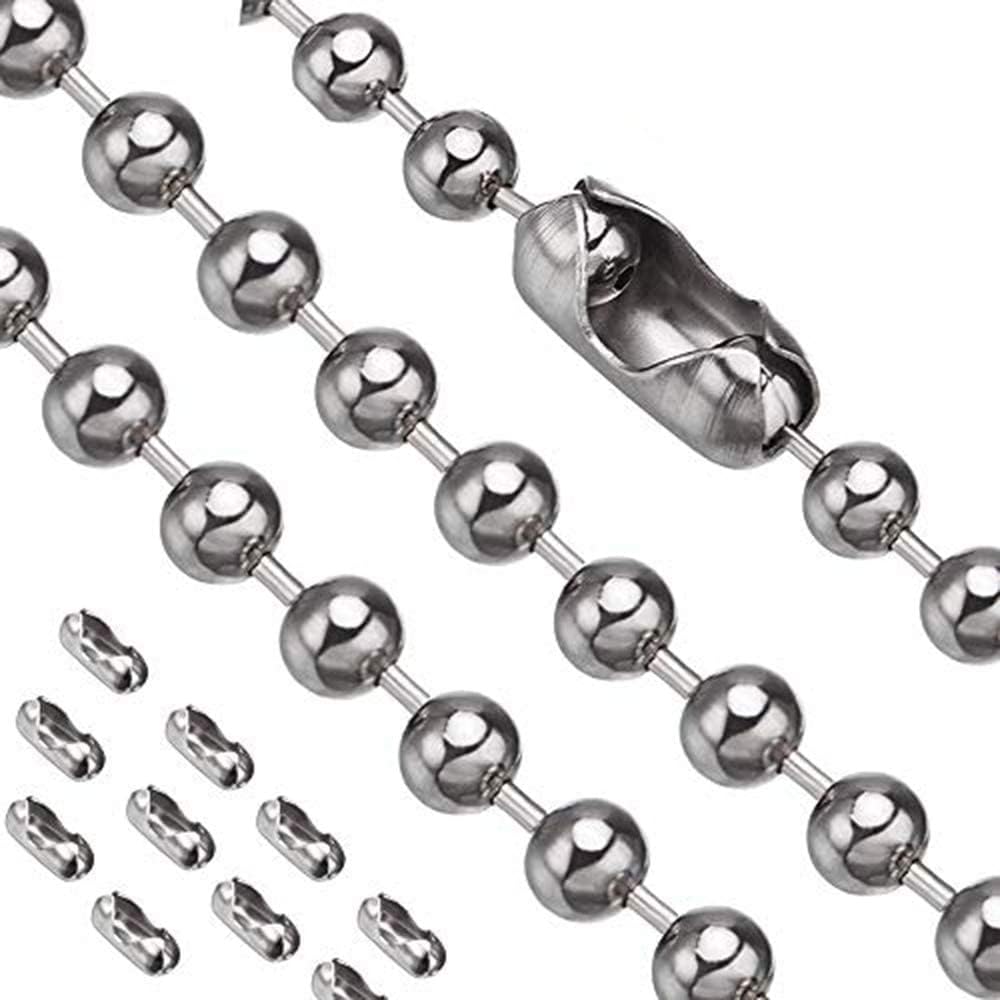 DJDLTGS Pull Chain, 10 Feet Stainless Steel Bead Chain, Rustproof