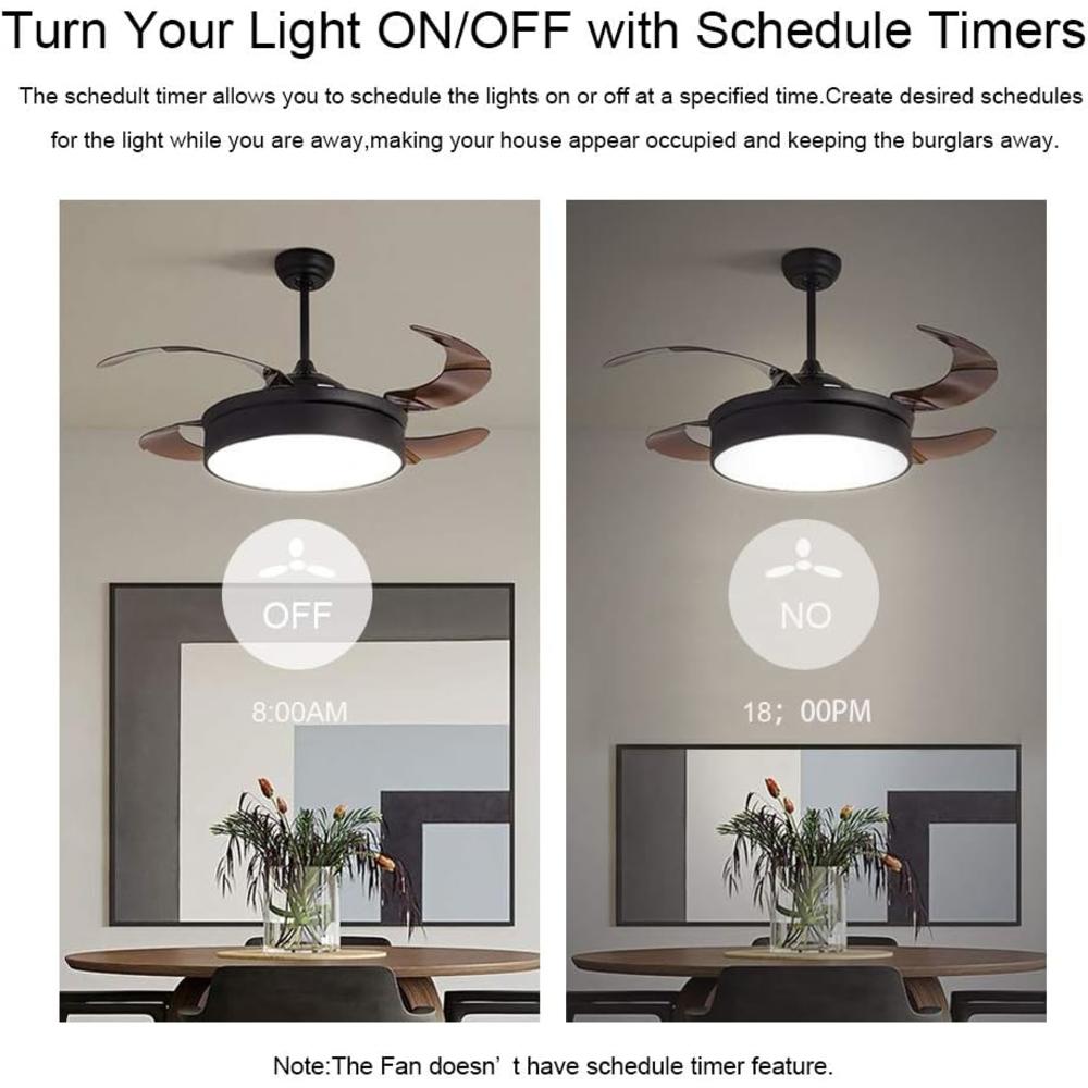 Ostrich Ceiling Fan Remote Control Kit, WI-FI Smart Fan Control Timing Wireless Control with Amazon Alexa