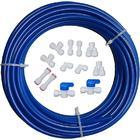 Malida tube-connect Water purifier quick connector ,RO water 1/4 tubing, RO  water filter fittings , 1/4 inch tubing blue 10 meters + quick connect