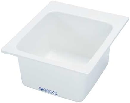 Mustee Drop-In Utility Sink, Fiberglass White, Bowl Size 20" x 17"