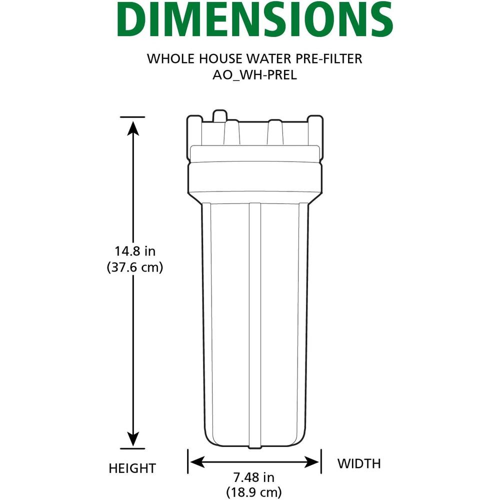 A. O. Smith Single-Stage Whole House Water Filter - Included Replacement Timer