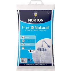 Morton -40E Solar Salt Water Softening Crystals (40 lbs.), White, 638 Ounce