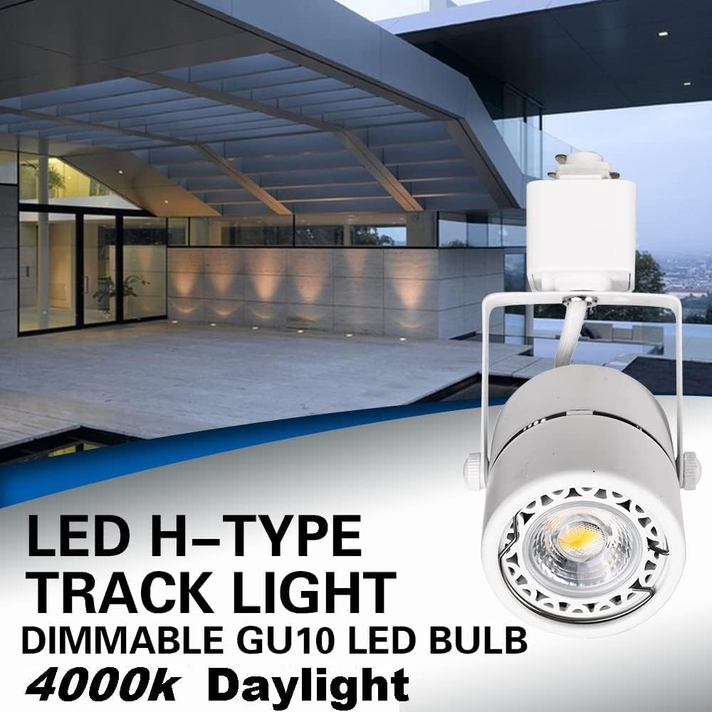 EAGLOD 10W H Track Light Heads,CRI90+ Adjustable LED Track Light Fixtures for Accent Retail Artwork, Linear Track Light H Type -4000k