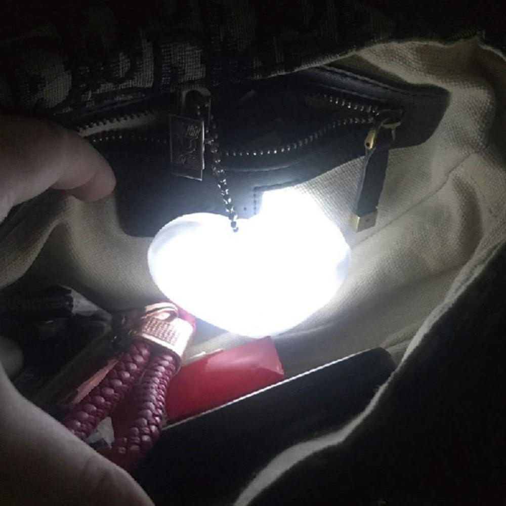OSALADI 2Pcs Purse Lights Touch Sensor Handbag LED Light Heart Shape Purse Light