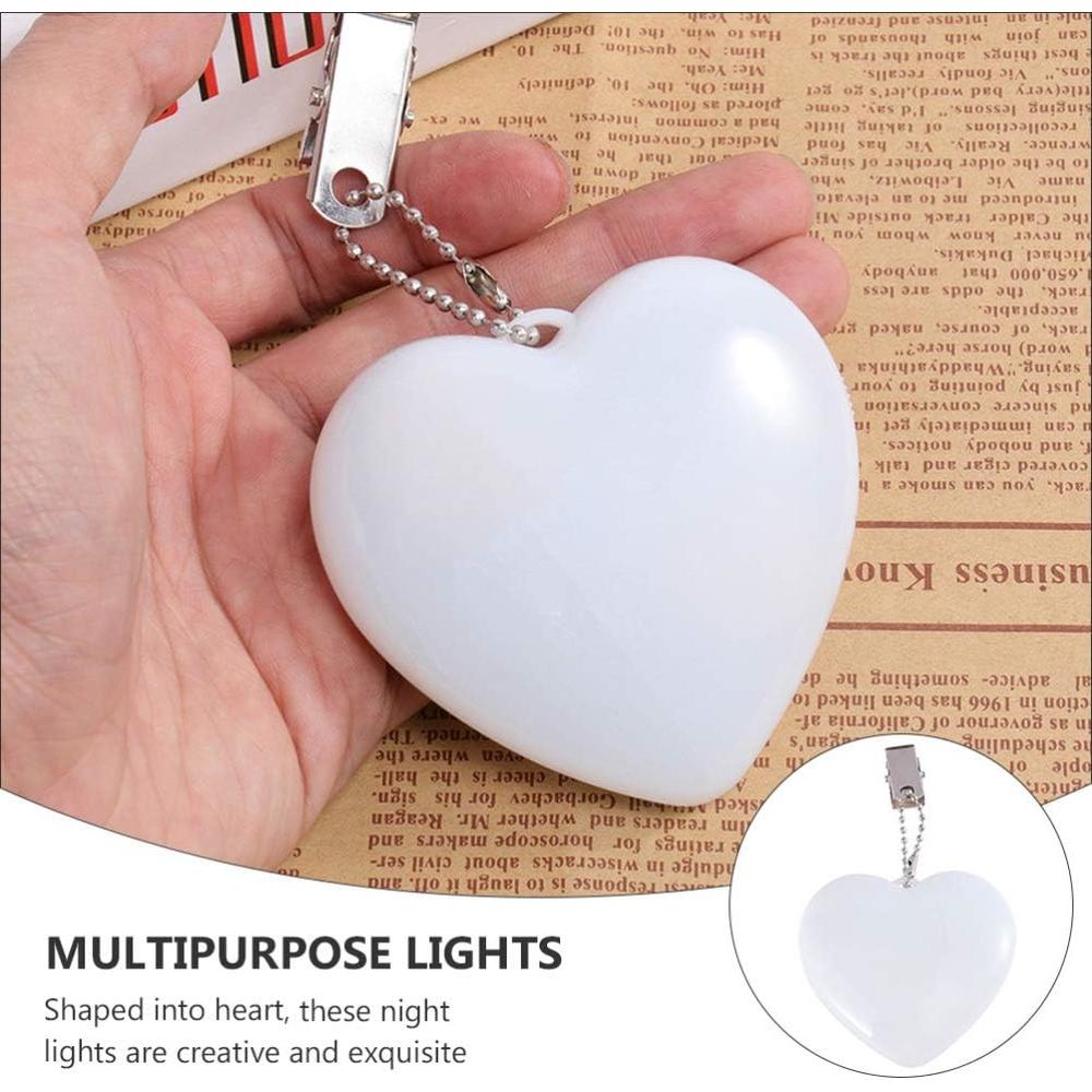 OSALADI 2Pcs Purse Lights Touch Sensor Handbag LED Light Heart Shape Purse Light