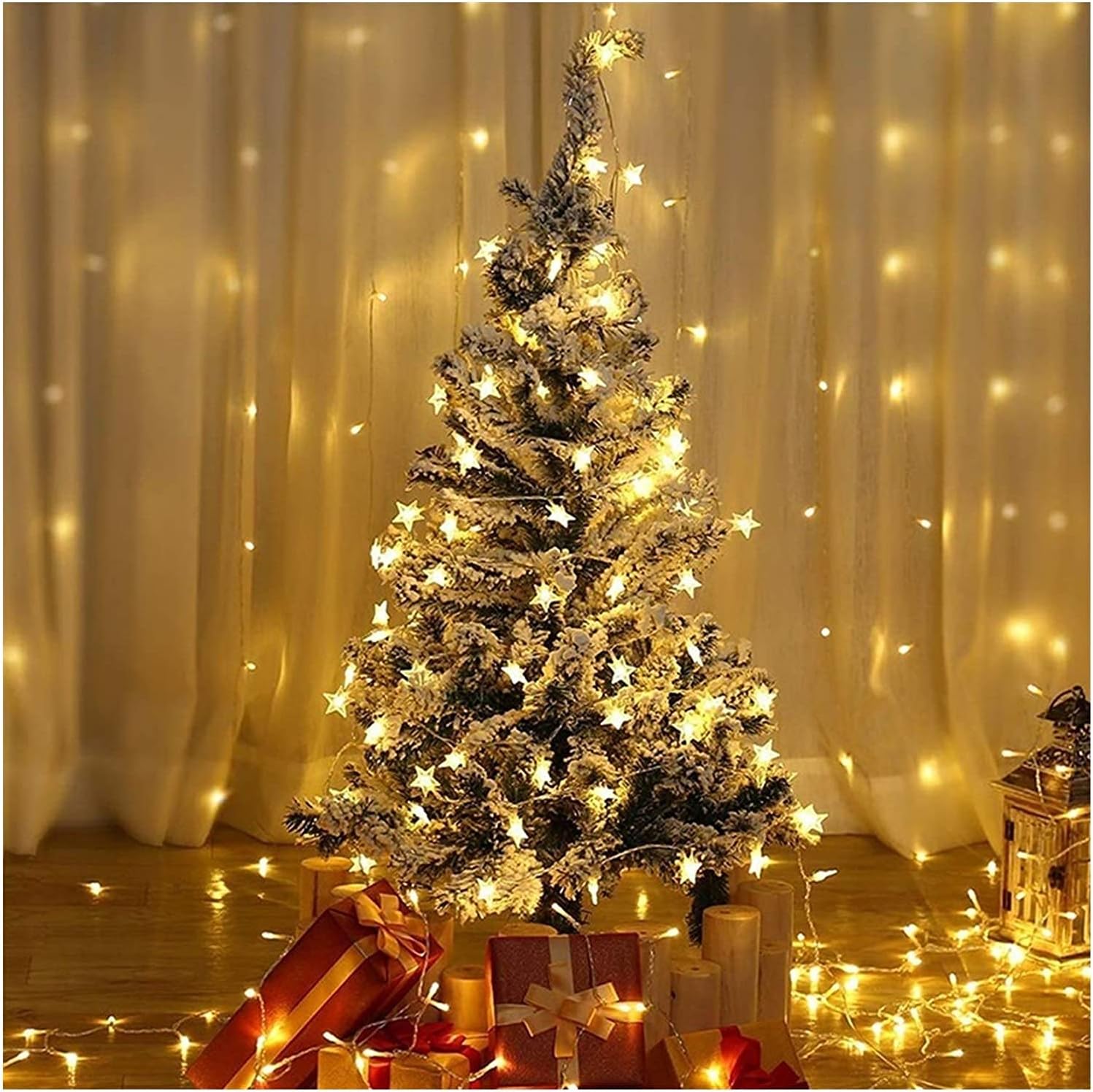 Yummuely Star Lights Star String Lights 10Ft 20 LED Star Fairy Lights Battery Operated Waterproof Indoor Outdoor Twinkle Christmas Light