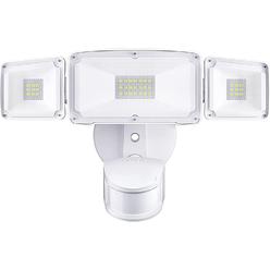 Amico 3 Head LED Security Lights with Motion Sensor, Adjustable 40W, 4000LM, 5000K, IP65 Waterproof, Exterior Flood Light for Garage,