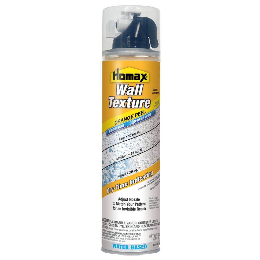 Generic Homax 41072042963 Aerosol Wall Texture, Orange Peel, Water Based, 10 oz, White