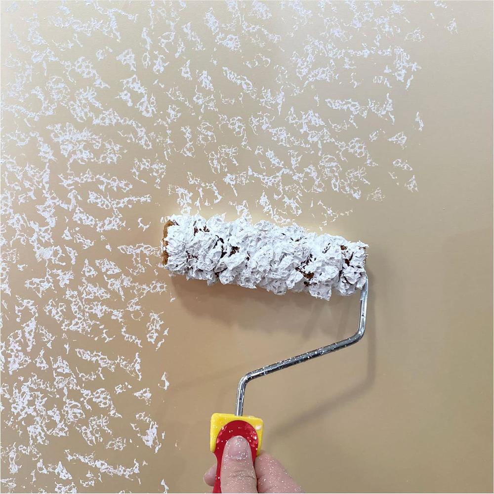 Hanroy Sponge Paint Roller Small 8" for Texture Painting Decorators Brush Tool, Fast and Easy Pattern Art Sponge Roller for Home