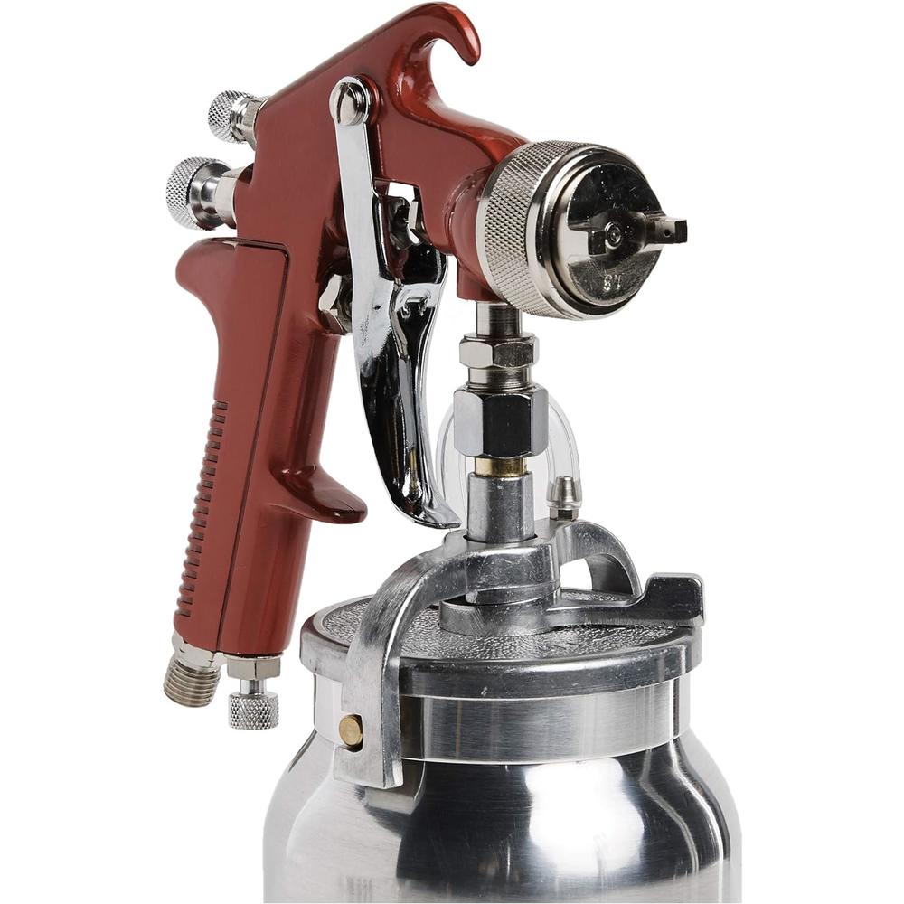 Astro Pneumatic 4008 Spray Gun with Cup - Red Handle 1.8mm Nozzle