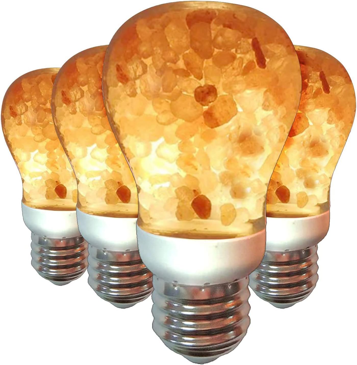Himalayan Glow W1651B-4PK Patent Design 60-Watt Equivalent, Warm Amber Glow, 4 Count (Pack of 1), LED Light Bulbs