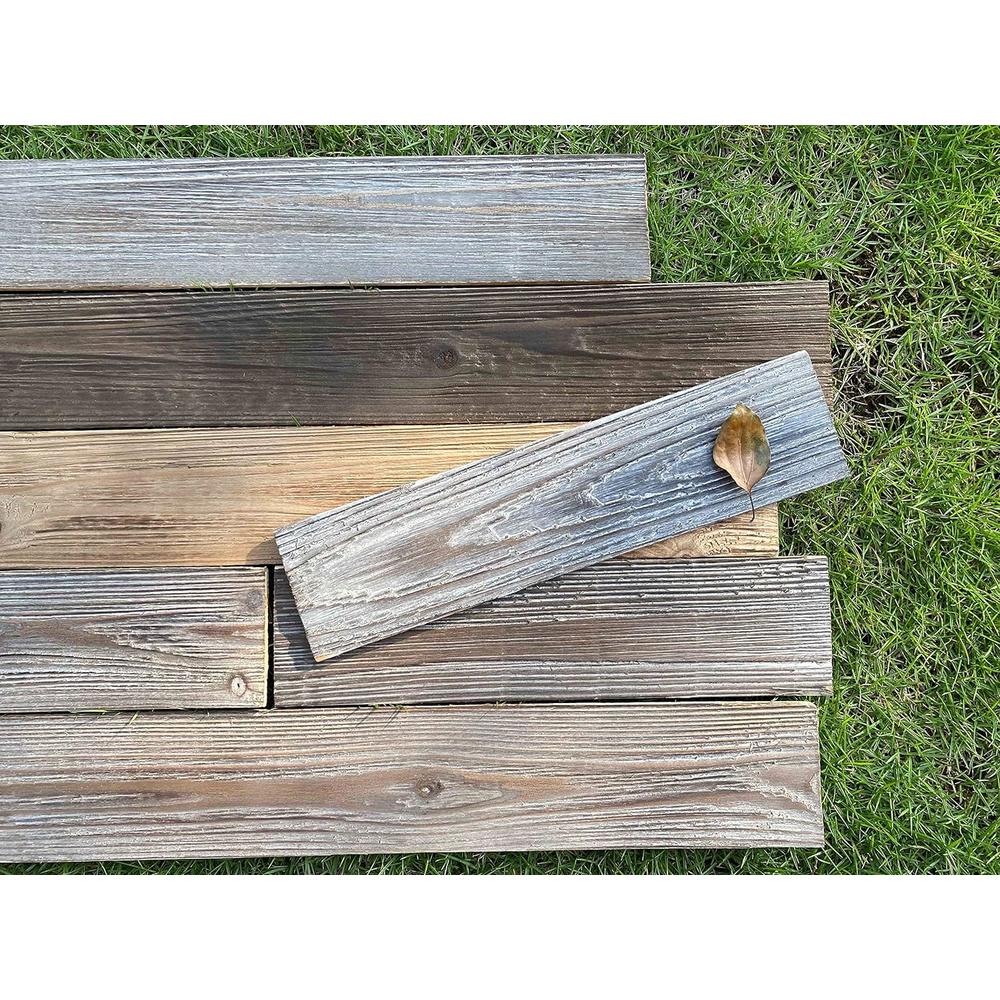 Holydecot Nail Up Paneling Wood Wall Panels, Real Wood, Solid Wood Planks DIY Easy Nail-Up Application, Rustic Reclaimed Barn Wood Paneli