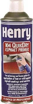 HENRY / MONSEY HENRY/ MONSEY HE104Q027Quikdry 104Q Asphalt Spray Primer Quikdry Asphalt Spray Primer, Series: 104Q, 17 Oz, Aerosol Can Packing