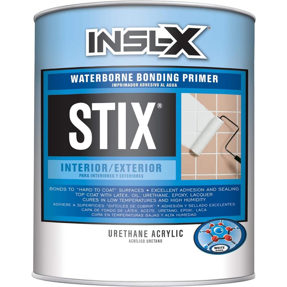 Insl-X SXA11009A-04 Stix Acrylic Waterborne Bonding Primer, 1 Quart, White
