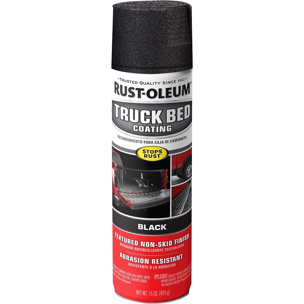 Rust-Oleum 248914 Truck Bed Coating Spray, 15 oz, Black, 15 Ounce (Pack of 1)