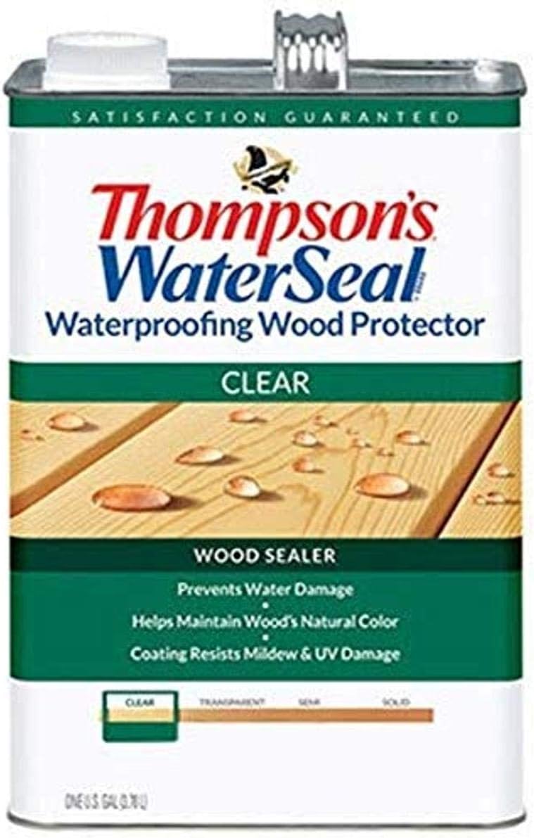 Thompsons Waterseal 21802 VOC Wood Protector, 1.2-Gallon, Clear