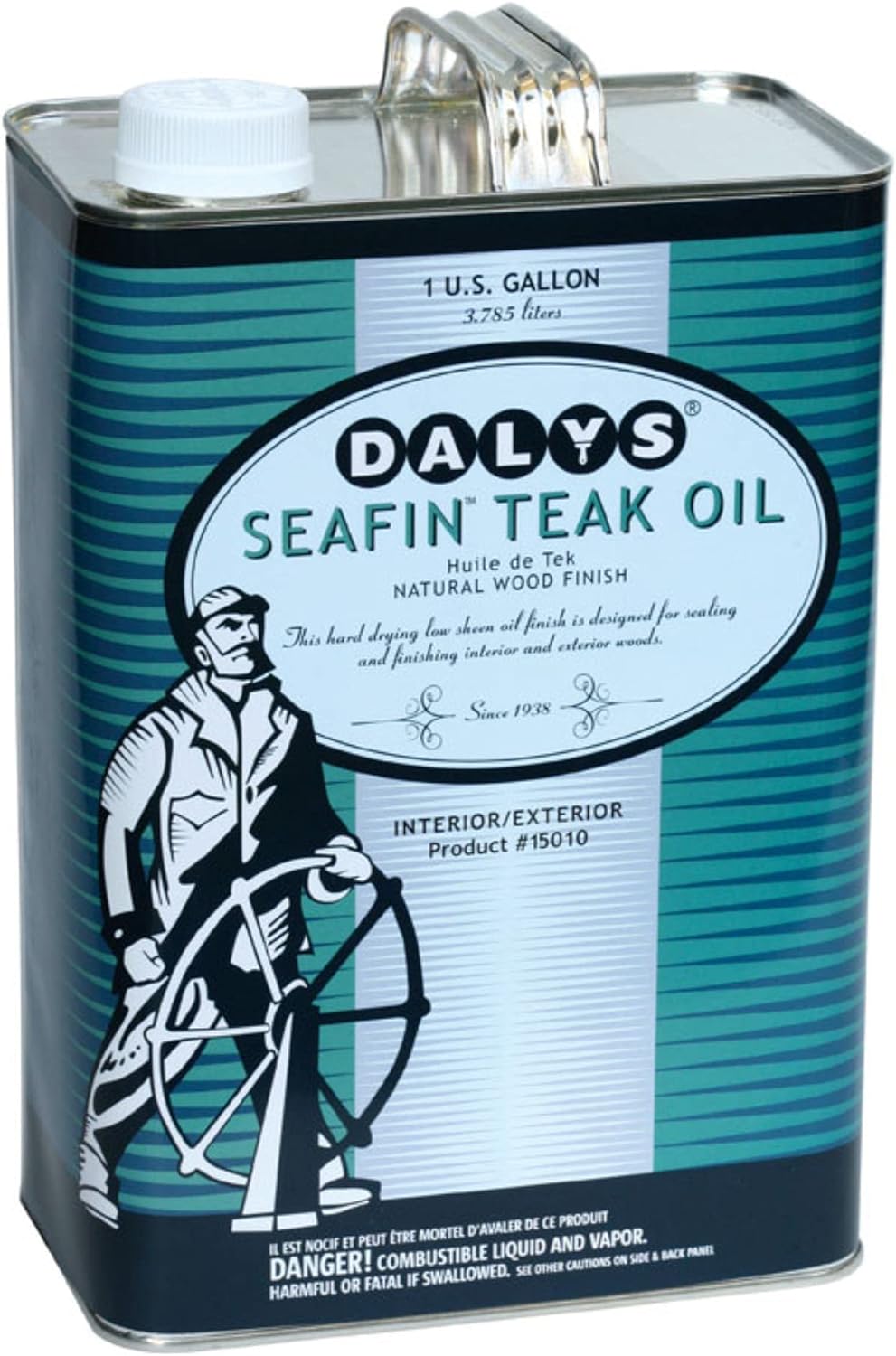 Farwest Paint Mfg. Co. DALY'S WOOD FINISHING PRODUCTS Seafin Teak Oil, 1 Quart, Clear, Quart