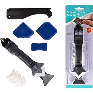 DIY.TK 3 in 1 Silicone Caulking Tools, Glass Glue Angle Scraper, stainless  steelhead Caulk Remover and Sealant Scraper, For Kitchen Ba