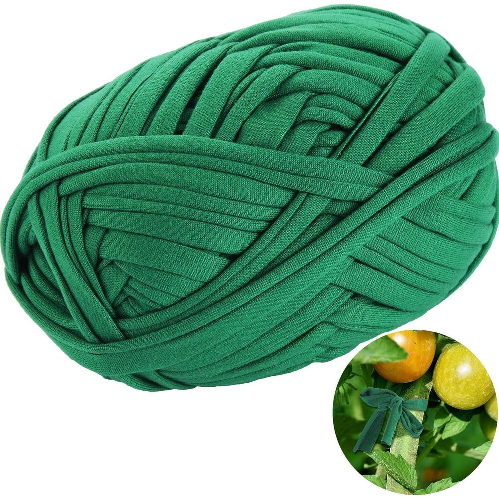 BBTO 30 Meter/ 98 Feet Green Garden Twine Garden Plant Tie Tree Tie Stretchy Plant Support Tie for Garden Office and Home Cable Orga