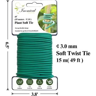 Generic iSH09-M614079mn Soft Plant Wire, 49.2 ft Reusable Rubber