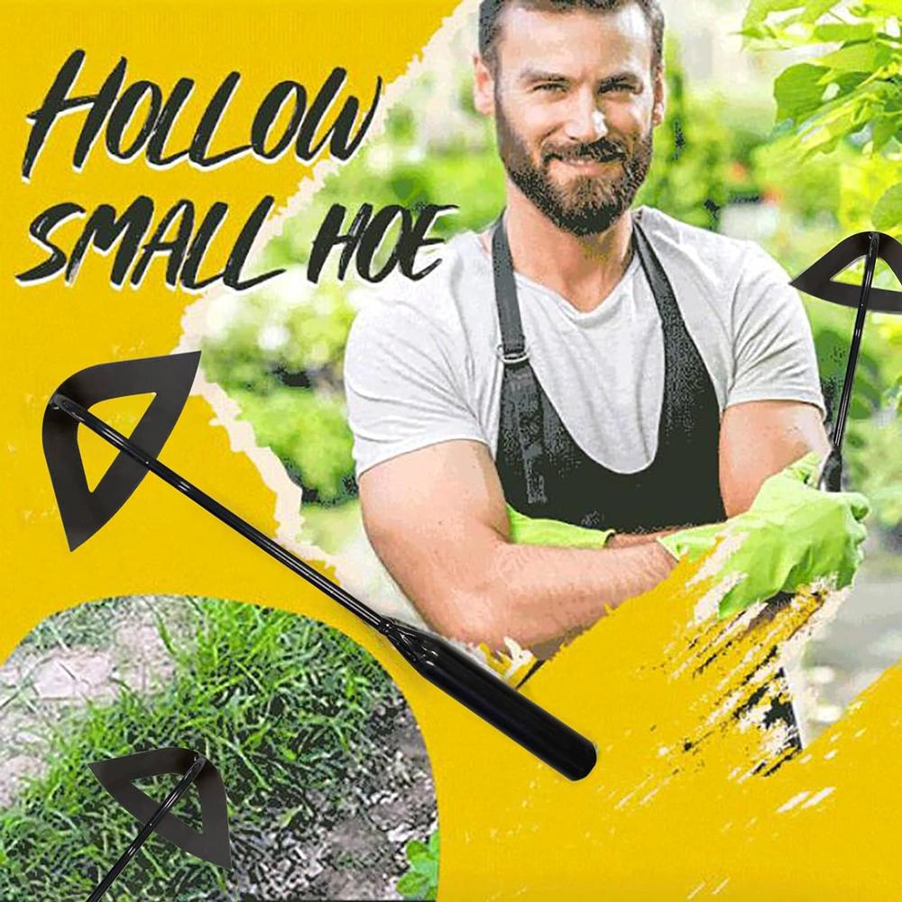 TKPL Garden Hoe - All-Steel Hardened Hollow Hoe for Long Handle, Garden Weeding Tools, Easy Weeding and Soil Loosening, Hoe Garden T