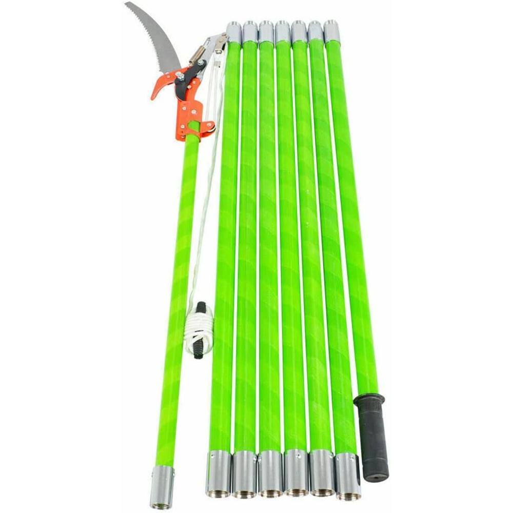 HOSLAY 8m/ 26 Foot Length Tree Pole Pruner Tree Saw Loppers Hand Pole Saw Yard Garden Pruning Cutter