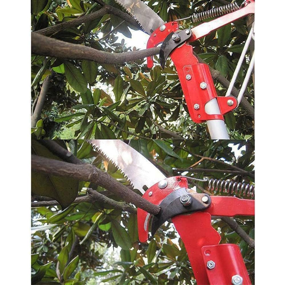 HOSLAY 8m/ 26 Foot Length Tree Pole Pruner Tree Saw Loppers Hand Pole Saw Yard Garden Pruning Cutter