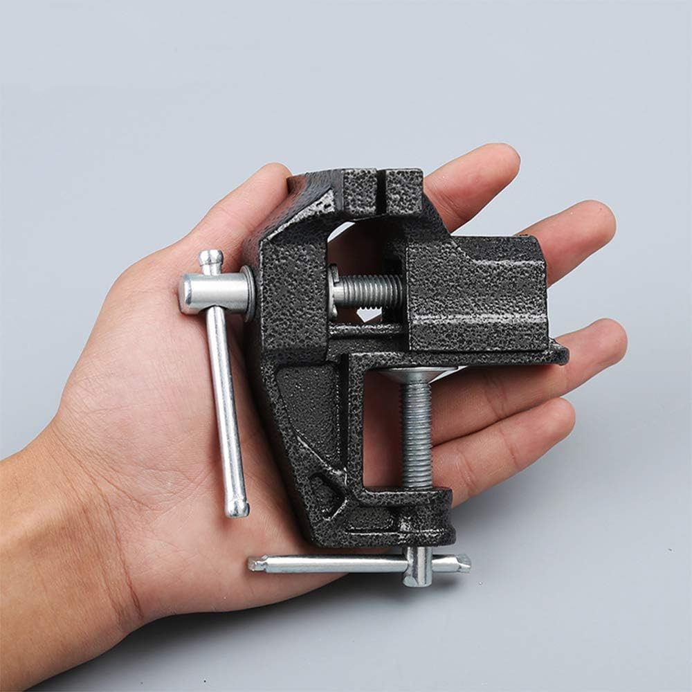 Jilinhangdataiqianchang Mini Table Clamp, Small Bench Vice, New upgraded cast iron manufacturing Jewelers Hobby Clamps Craft Repair Tool Portable Work