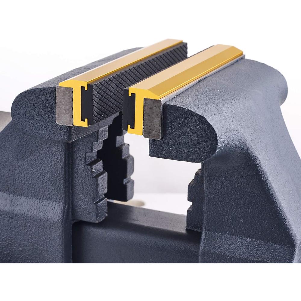 TRISENSE 6" Vise Jaws with Strong Magnetic, Universal Soft Vice Jaws Pads Covers, Multi-Purpose Protector for Any Metal Vice, 2 Pac