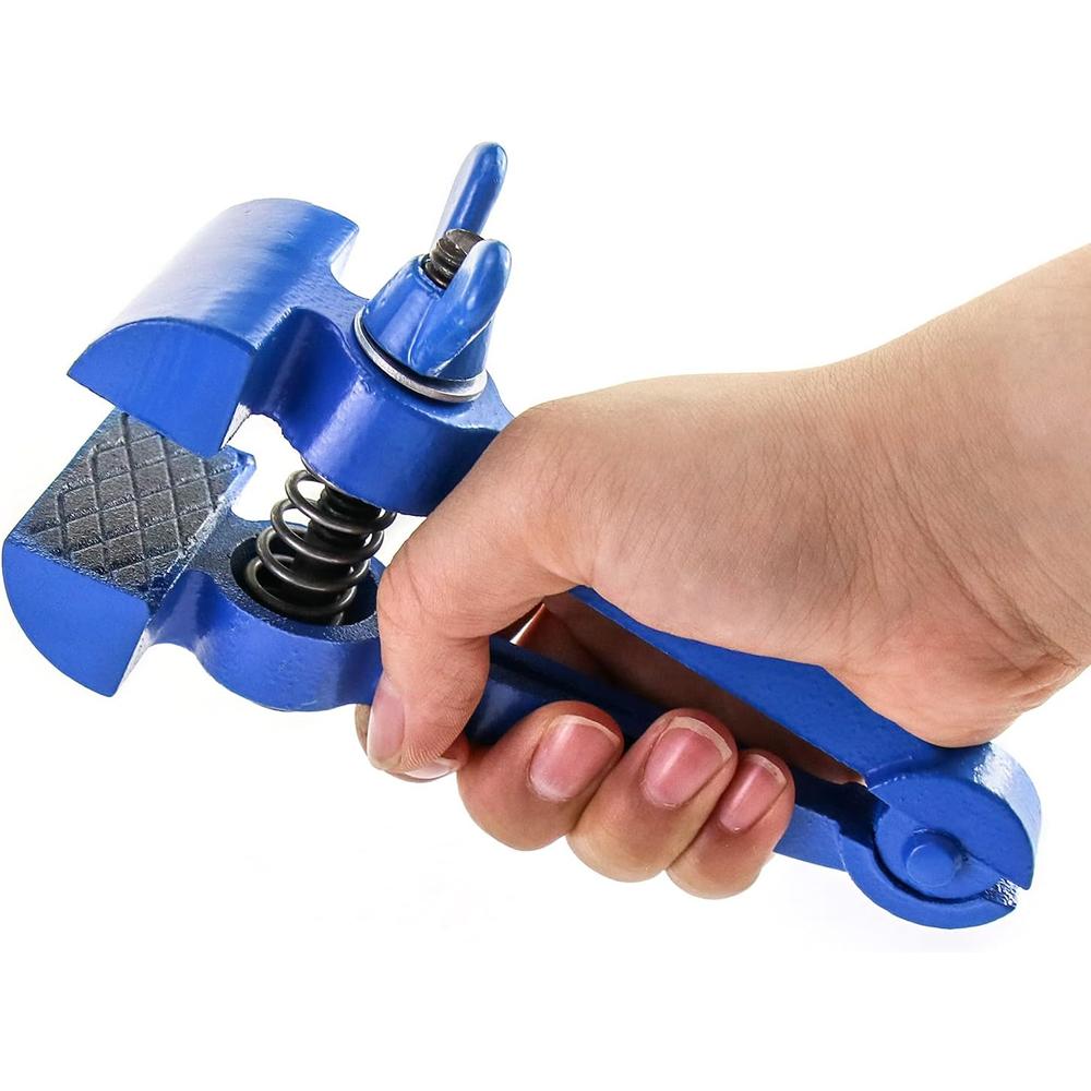 Qwork Hand Vise Hand Held Vice Clamps Pliers Household Mini Vice Cutting Sanding Drilling DIY Tools