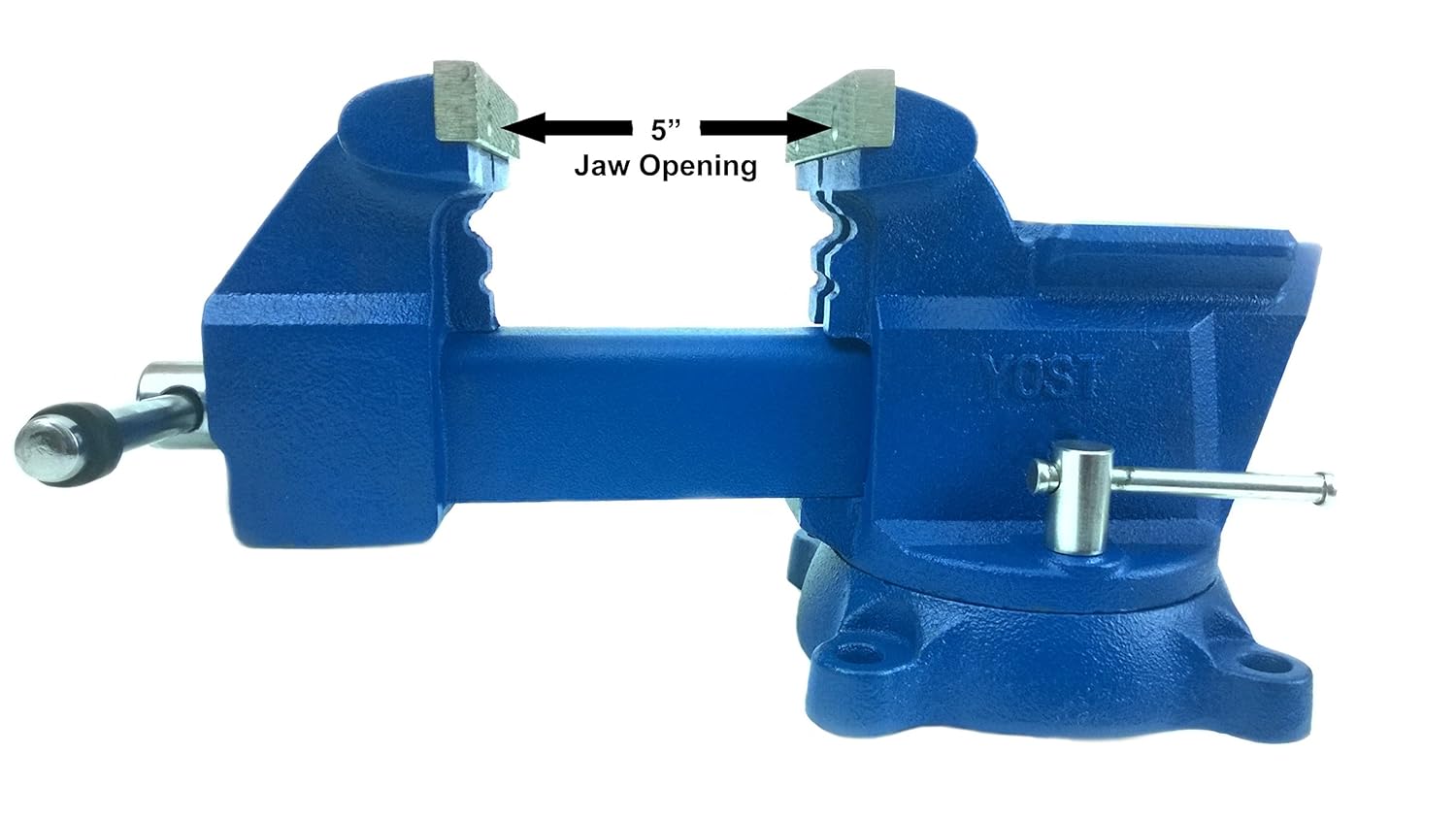 Generic Yost Vises 455 5.5" Heavy-Duty Utility Combination Pipe and Bench Vise, Blue