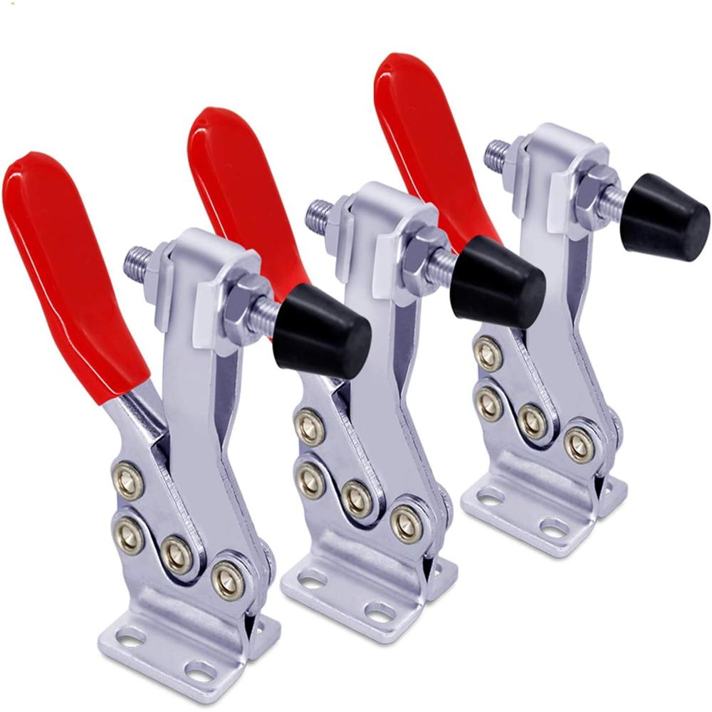 SKYCY 3PCS 225D 500lbs Holding Capacity Horizontal Toggle Clamp Quick-Release Horizontal Clamp,Crosscut Sled clamps for Woodworking,H